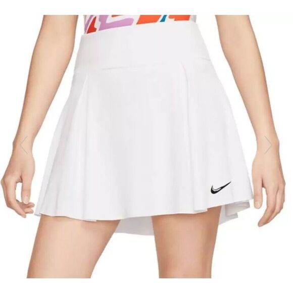Nike DX1132-100 Women's Sz L White Dri-FIT Advantage Tennis Golf Skort - Picture 7 of 9